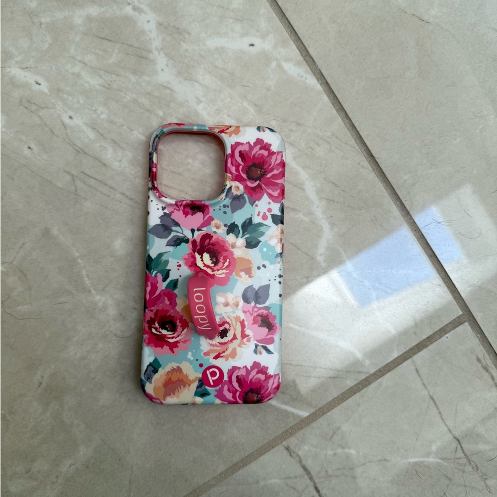 Loopy Case Rose Garden Phone Case - Pink and White